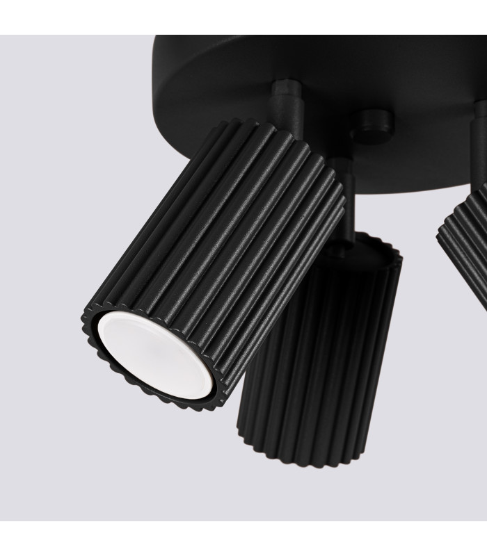 Karbon Minimalist Ceiling Spotlight Cluster 3 Light Black-6