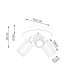 Karbon Minimalist Ceiling Spotlight Cluster 3 Light Black-9