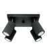 Karbon Minimalist Ceiling Spotlight Cluster 4 Light Black-1