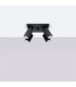 Karbon Minimalist Ceiling Spotlight Cluster 4 Light Black-2