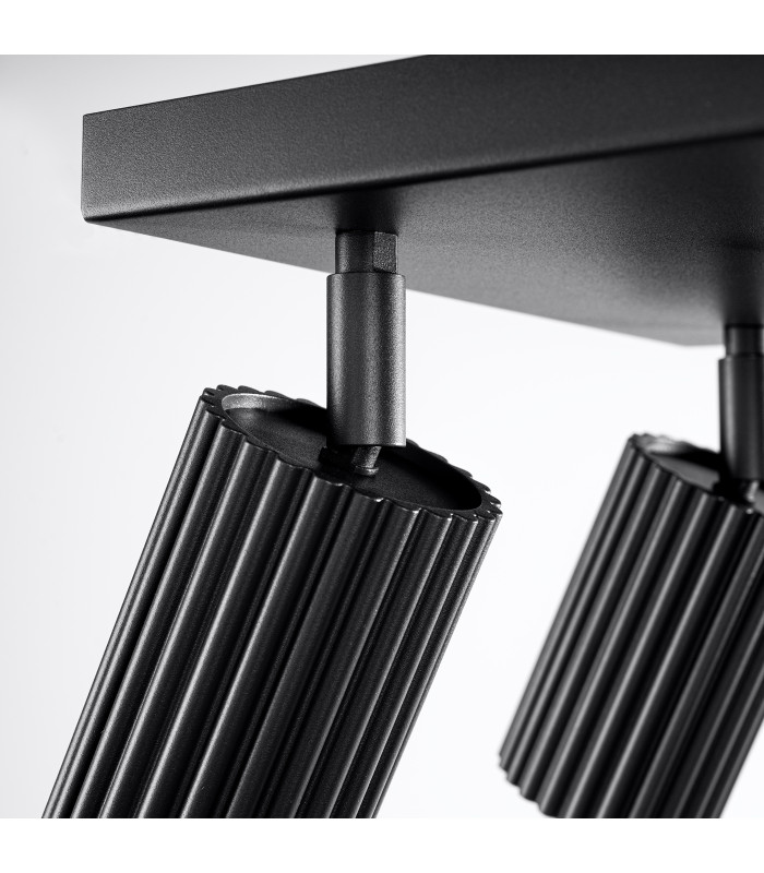 Karbon Minimalist Ceiling Spotlight Cluster 4 Light Black-8