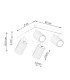 Karbon Minimalist Ceiling Spotlight Cluster 4 Light Black-9
