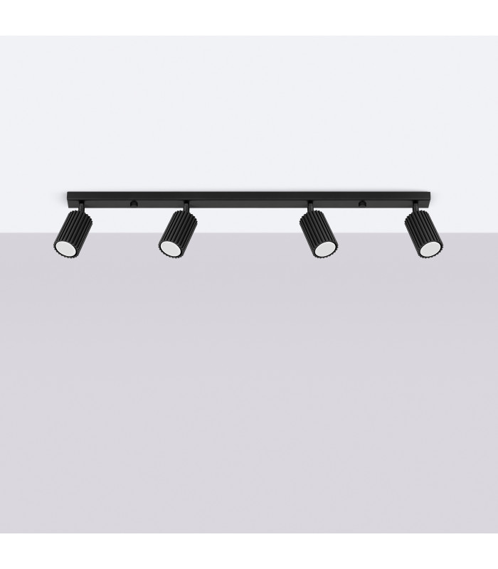 Karbon Minimalist Spotlight Bar 4 Light Black-2