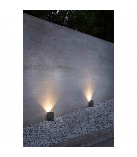 Outdoor LED Projector Wall Light Dark Grey 16W 3000K IP65 - 2