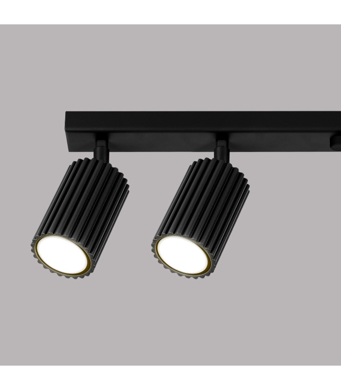 Karbon Minimalist Spotlight Bar 6 Light Black-6