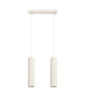 Karbon Minimalist Bar Pendant 2 Light Beige-1