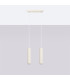 Karbon Minimalist Bar Pendant 2 Light Beige-2