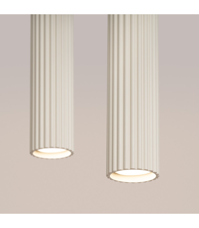 Karbon Minimalist Bar Pendant 2 Light Beige-5