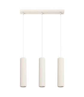 Karbon Minimalist Bar Pendant 3 Light Beige-1