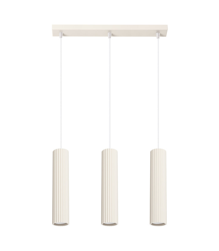 Karbon Minimalist Bar Pendant 3 Light Beige-1