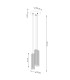 Karbon Minimalist Cluster Drop Pendant Lamp 3 Light Beige-8