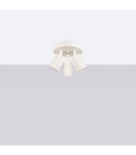 Karbon Minimalist Ceiling Spotlight Cluster 3 Light Beige-2