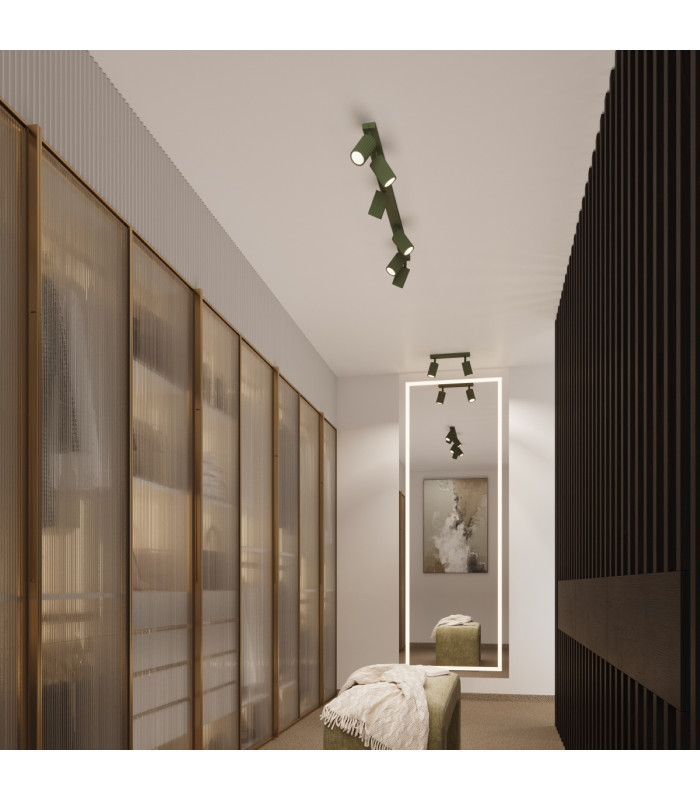 Karbon Minimalist Surface Mounted Ceiling Lamp 60 Olive Green-11