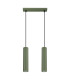 Karbon Minimalist Bar Pendant 2 Light Olive Green-1
