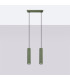 Karbon Minimalist Bar Pendant 2 Light Olive Green-2