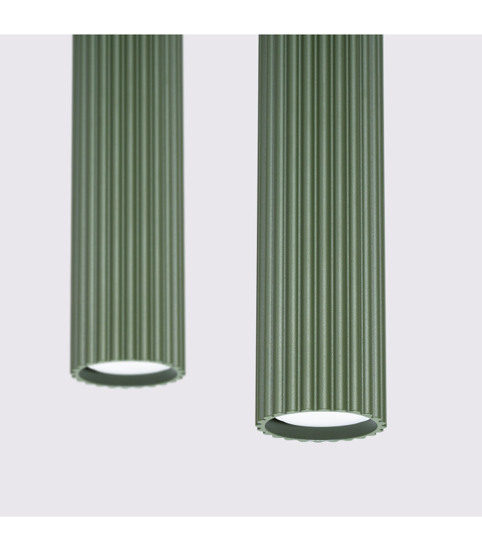 Karbon Minimalist Bar Pendant 2 Light Olive Green-4