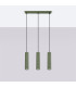 Karbon Minimalist Bar Pendant 3 Light Olive Green-2