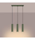 Karbon Minimalist Bar Pendant 3 Light Olive Green-3