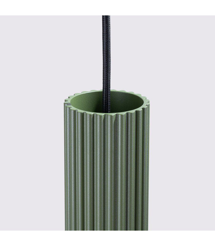 Karbon Minimalist Bar Pendant 3 Light Olive Green-6