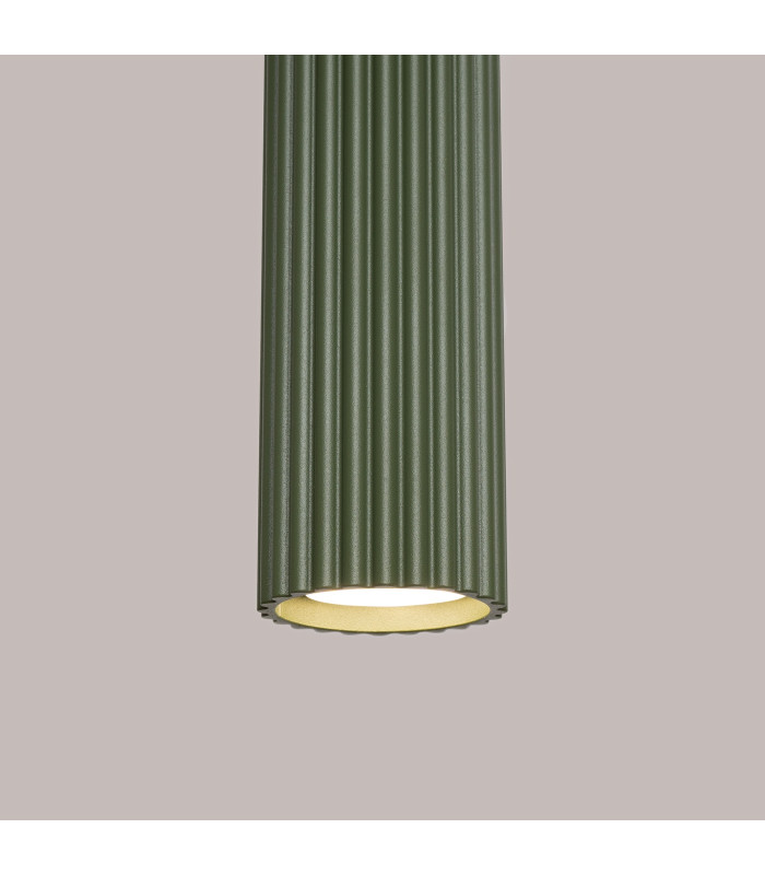Karbon Minimalist Bar Pendant 3 Light Olive Green-9