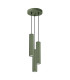 Karbon Minimalist Cluster Drop Pendant Lamp 3 Light Olive Green-1