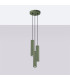 Karbon Minimalist Cluster Drop Pendant Lamp 3 Light Olive Green-2