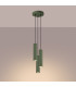 Karbon Minimalist Cluster Drop Pendant Lamp 3 Light Olive Green-3