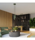 Karbon Minimalist Cluster Drop Pendant Lamp 3 Light Olive Green-11