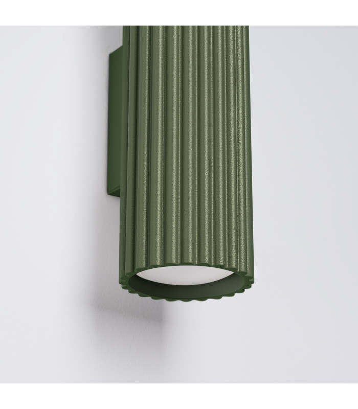 Karbon Minimalist Up Down Wall Lamp 30cm Olive Green-4