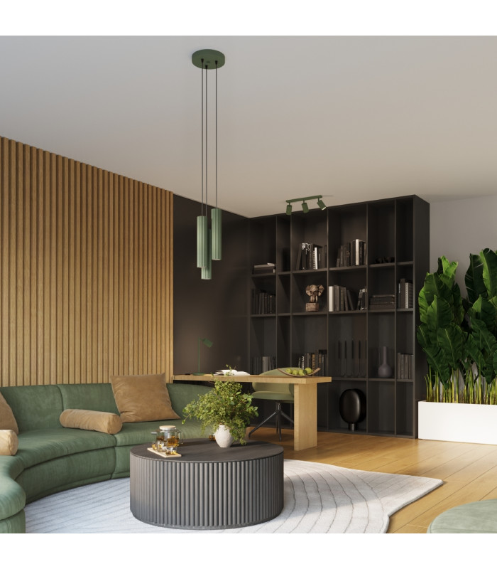 Karbon Minimalist Up Down Wall Lamp 30cm Olive Green-10