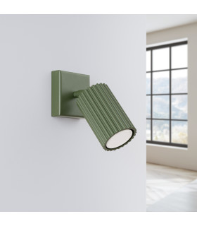 Karbon Minimalist Single Wall Spotlight Olive Green-2