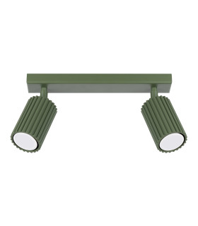 Karbon Minimalist Twin Ceiling Lamp 2 Olive Green-1