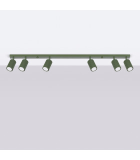 Karbon Minimalist Spotlight Bar 6 Light Olive Green-2