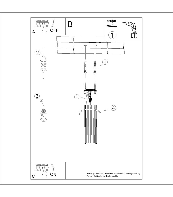 Karbon Minimalist Surface Mounted Ceiling Lamp 20 Red Ochre-9