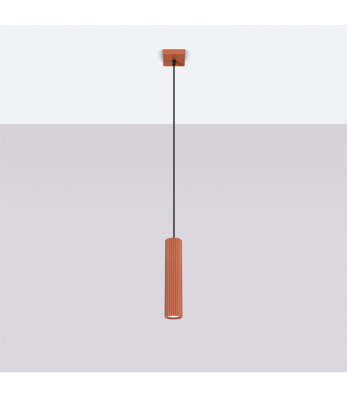 Karbon Minimalist Pendant Lamp Red Ochre-2