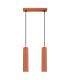 Karbon Minimalist Bar Pendant 2 Light Red Ochre-1