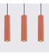 Karbon Minimalist Bar Pendant 3 Light Red Ochre-4