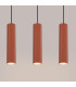 Karbon Minimalist Bar Pendant 3 Light Red Ochre-5