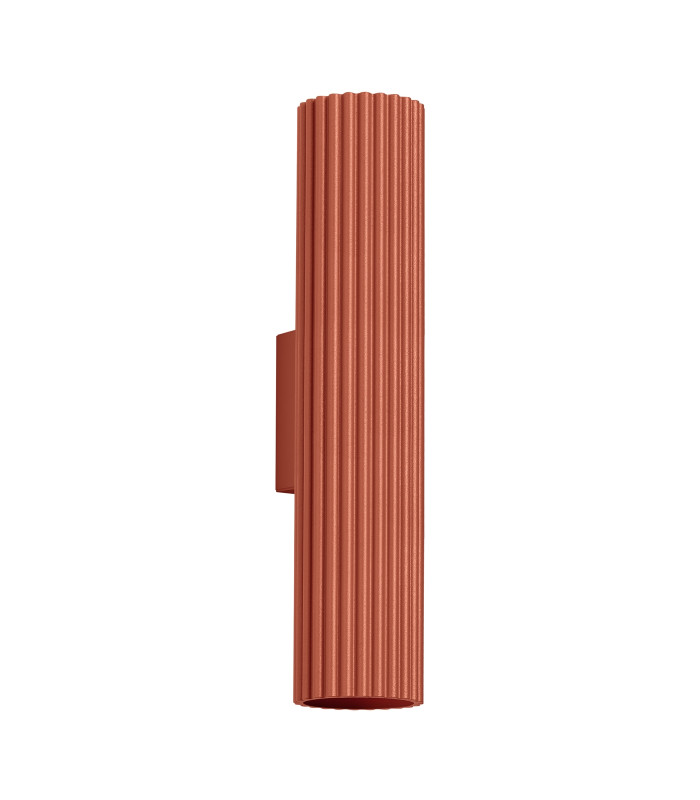 Karbon Minimalist Up Down Wall Lamp 30cm Red Ochre-1