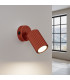 Karbon Minimalist Single Wall Spotlight Red Ochre with Switch-3