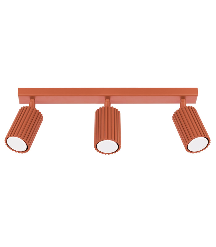 Karbon Minimalist Spotlight Bar 3 Light Red Ochre-1