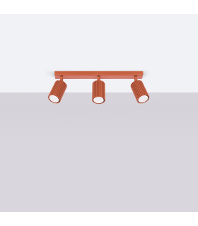 Karbon Minimalist Spotlight Bar 3 Light Red Ochre-2