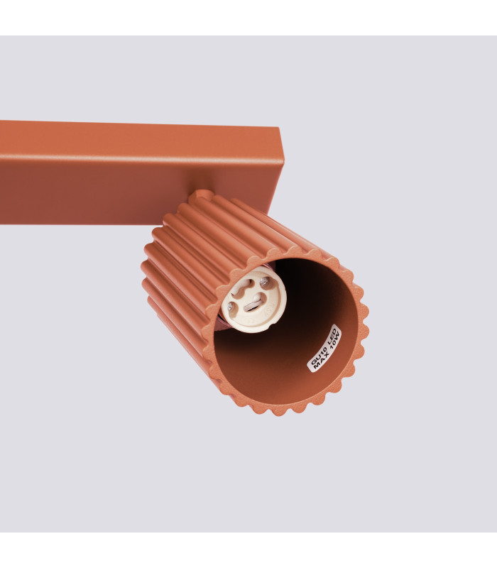 Karbon Minimalist Spotlight Bar 3 Light Red Ochre-5