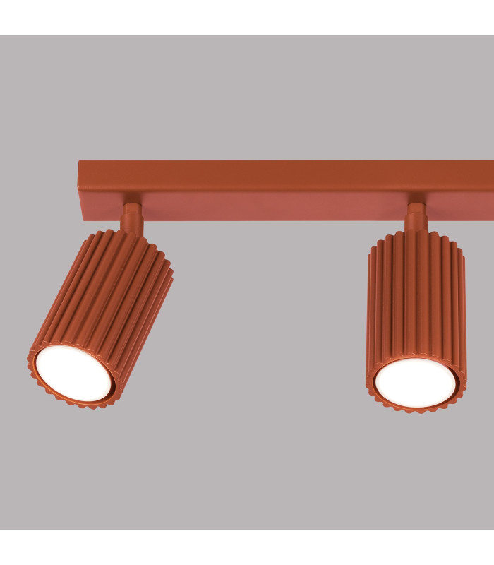 Karbon Minimalist Spotlight Bar 3 Light Red Ochre-6