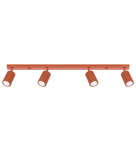 Karbon Minimalist Spotlight Bar 4 Light Red Ochre-1