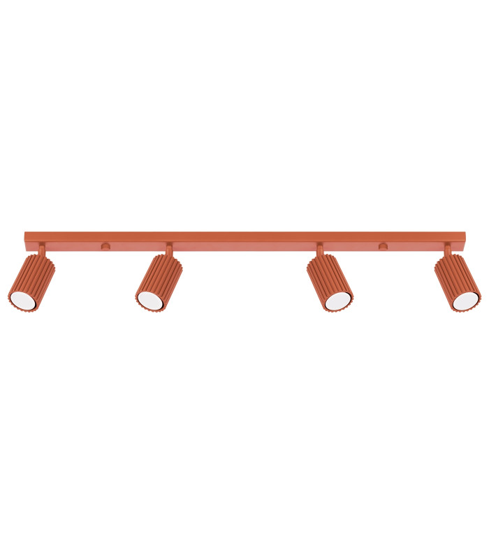 Karbon Minimalist Spotlight Bar 4 Light Red Ochre-1
