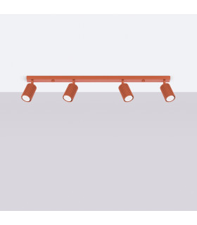 Karbon Minimalist Spotlight Bar 4 Light Red Ochre-2