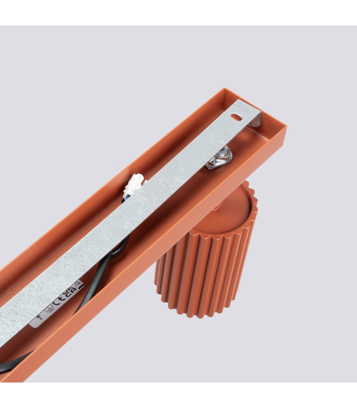 Karbon Minimalist Spotlight Bar 4 Light Red Ochre-4