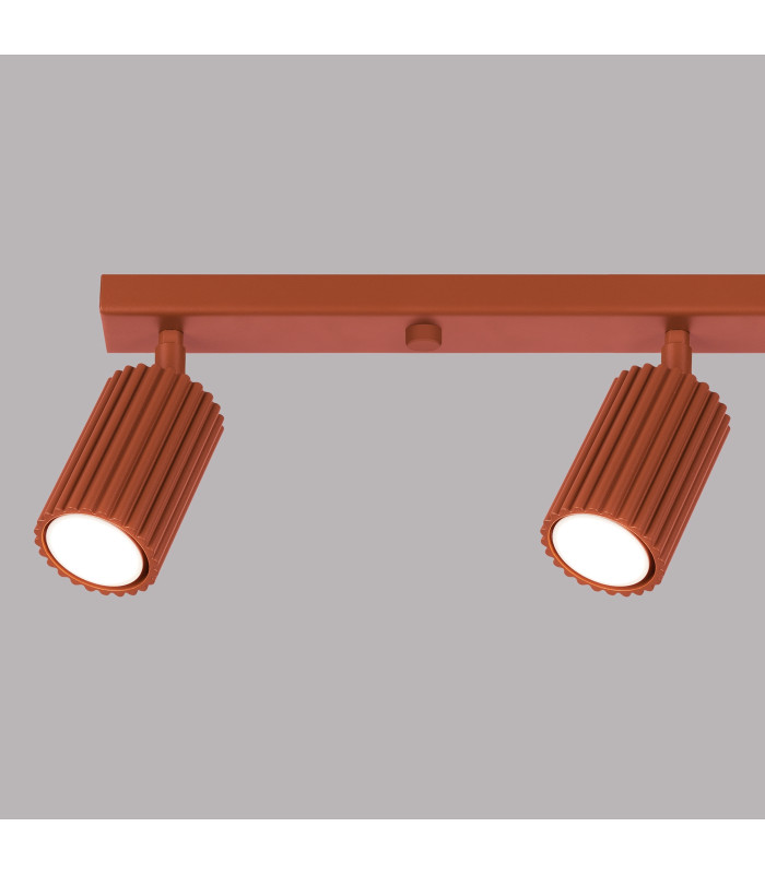 Karbon Minimalist Spotlight Bar 4 Light Red Ochre-6