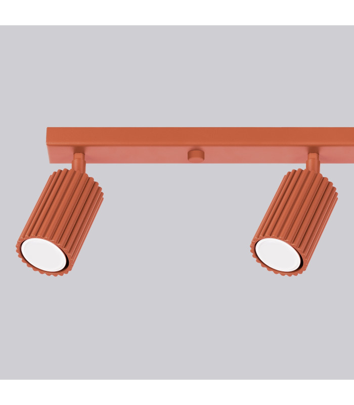 Karbon Minimalist Spotlight Bar 4 Light Red Ochre-7